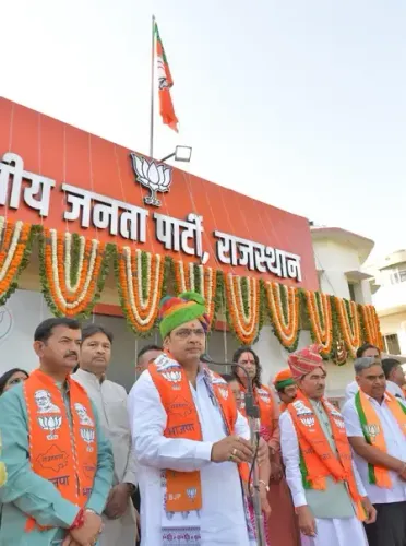 Rajasthan Chief Minister Bhajan Lal Sharma Receives Dedicated Office at BJP Headquarters