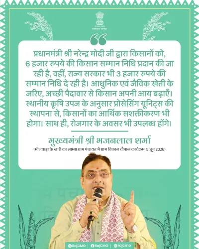 Rajasthan CM Bhajanlal tops up PM-KISAN with ₹3,000 state grant