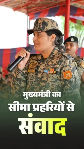 Rajasthan CM Bhajanlal Visits BSF Border Post in Anupgarh on Independence Day