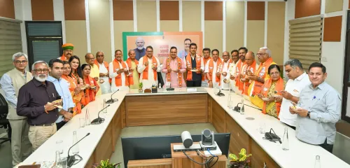 Rajasthan CM Bhajan Lal Sharma celebrates BJP wins in Bengal, Assam with jhalmuri