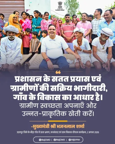 Rajasthan CMO: Admin effort and village participation key to rural growth