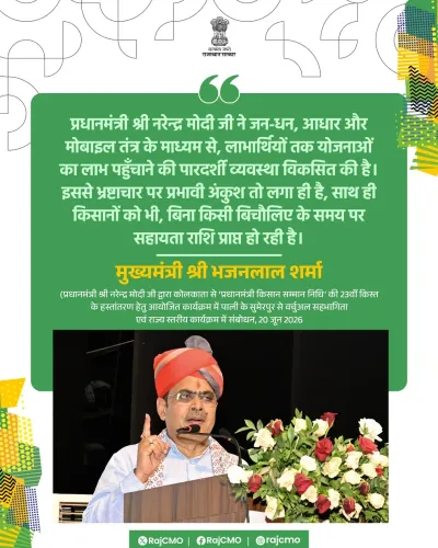 Rajasthan CMO cites JAM trinity in Urban Service Camps push