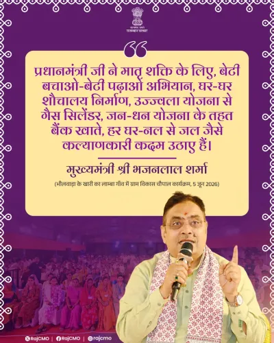 Rajasthan CMO Highlights PM Modi's Welfare Schemes for Women
