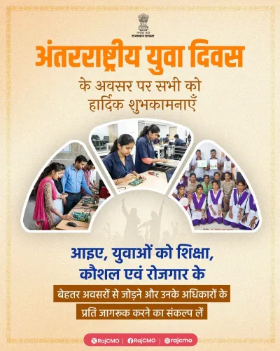 Rajasthan CMO marks International Youth Day with education and jobs pledge