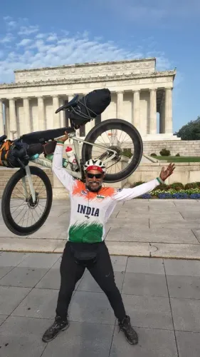 Rajasthan cyclist Nitin Saini completes Trans Am Bike Race in 28 days
