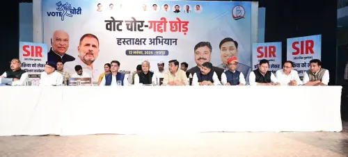 Did Rajasthan Congress Conclude the ‘Vote Chor Gaddi Chhod’ Campaign with a Flag Hoisting Event?