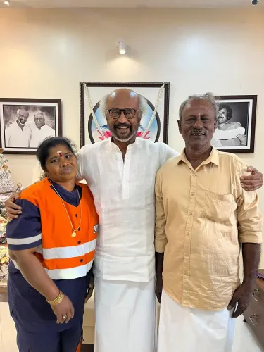 Did Rajinikanth Honor Sanitation Worker Padma with a Gold Chain?