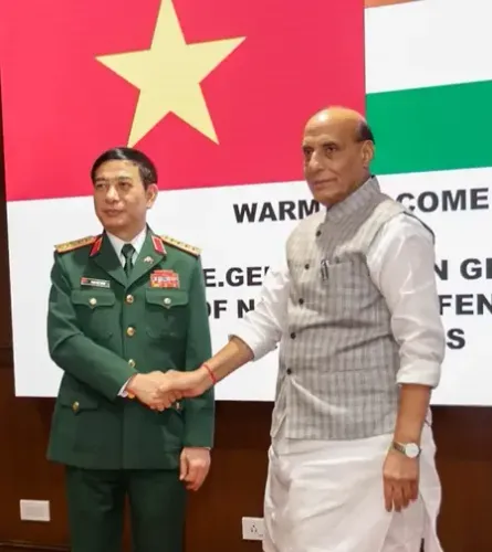 Rajnath Singh Extends Congratulations to Vietnam's New Defence Minister Phan Van Giang