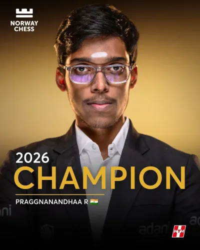 Rajnath Singh Congratulates Praggnanandhaa on Norway Chess Win