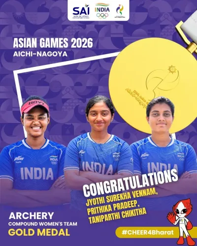Rajnath Singh hails India's Women's Compound Archery Gold at Asian Games 2026