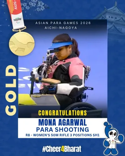 Rajnath Singh hails Mona Agarwal's world-record para-shooting gold
