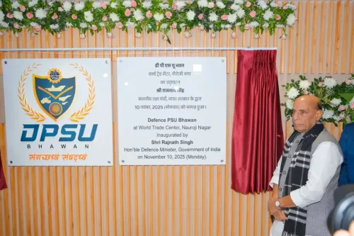 What Major Developments Occurred When Rajnath Singh Inaugurated the New DPSU Bhavan?