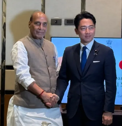 Rajnath Singh Meets Japan's Koizumi at ADMM-Plus in Cebu