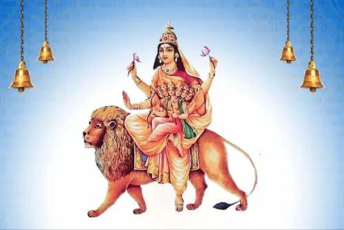 Rajnath Singh Offers Navratri Prayers to Maa Skandamata