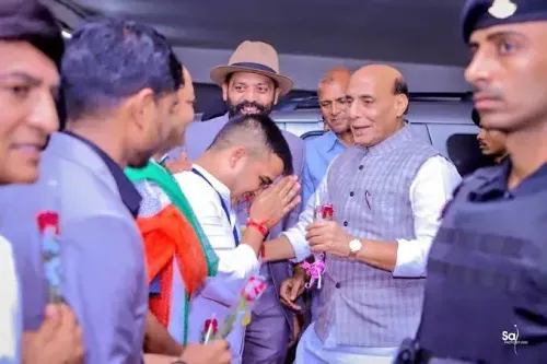 Rajnath Singh Thanks Harsh Sanghavi for Wishes on X