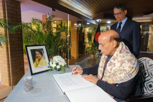 Did Rajnath Singh Pay His Respects at Khaleda Zia's Funeral?