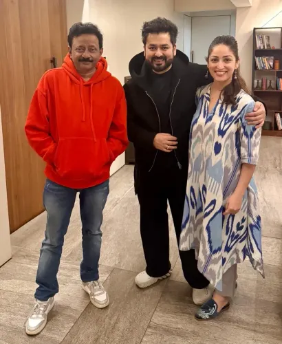 Ram Gopal Varma's Encounter with Power Couple Aditya Dhar & Yami Gautam