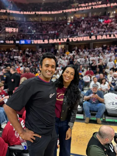 Ramaswamy Cheers Cleveland Cavaliers on Date Night