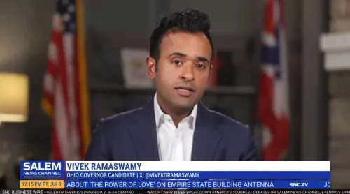 Ramaswamy Contrasts Ohio's 'Pro-Freedom' vs 'Socialist' Governors