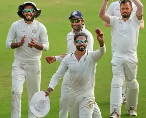 Ranji Trophy: Jadeja Shines with Five Wickets as Batters Struggle in Domestic Red-Ball Return