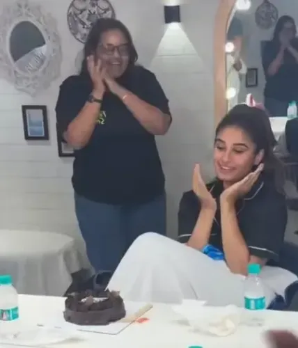 Rasha Thadani Kicks Off 21st Birthday with a Heartwarming Surprise