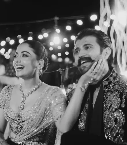 Rashmika Mandanna and Vijay Deverakonda Celebrate a Magical Sangeet Night
