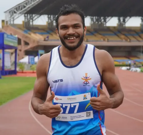 क्या मणिकांता ने राष्ट्रीय ओपन एथलेटिक्स चैंपियनशिप में 100 मीटर में स्वर्ण पदक जीता?