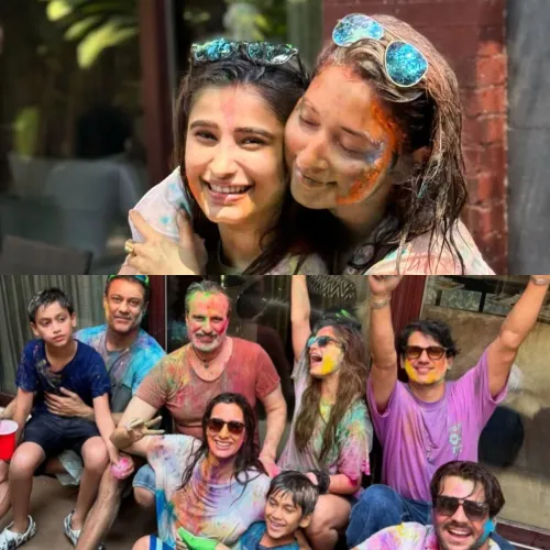 Raveena's Holi Celebration Brings Together Ex-Lovers Vijay and Tamannaah