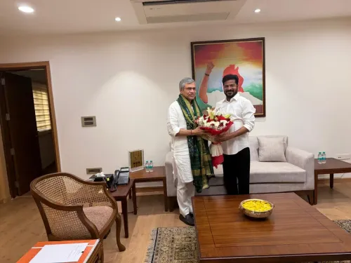 Revanth Reddy meets Railway Minister on Hyderabad Metro Phase 2