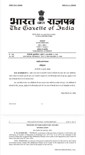Rijiju Congratulates Kharge as Rajya Sabha LoP
