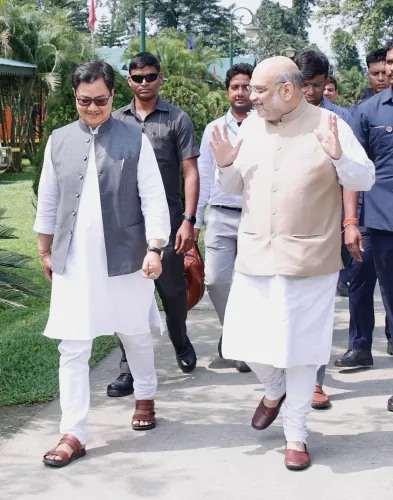 Rijiju Greets Amit Shah on Birthday, Hails His National Service