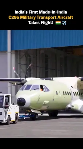 Rijiju Hails Made-in-India C-295 Maiden Flight Milestone