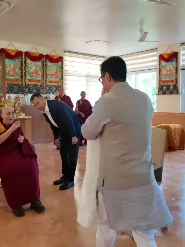 Rijiju Pays Tribute to Dalai Lama's Healing Presence