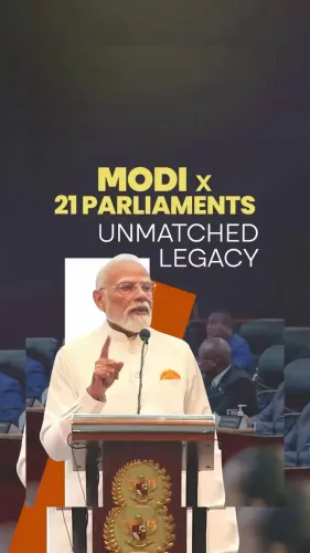 Rijiju: PM Modi Completes 21 Addresses to Foreign Legislatures
