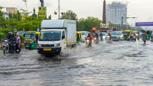 What Caused the Road Cave-In on Jaipur's Gopalpura Bypass During Heavy Rains?