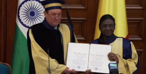 President Murmu receives Honorary Doctorate from Bucharest University