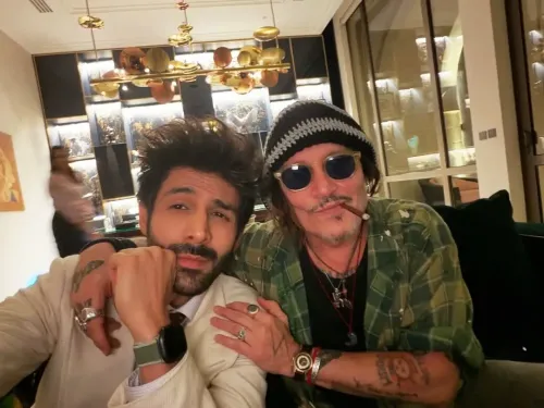 Did ‘Rooh Baba’ Kartik Aaryan Snap a Fun Picture with ‘Jack Sparrow’ Johnny Depp?