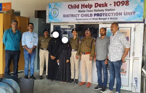 How Did RPF Rescue Two Minor Children from a Train in Bengal's Malda Division?