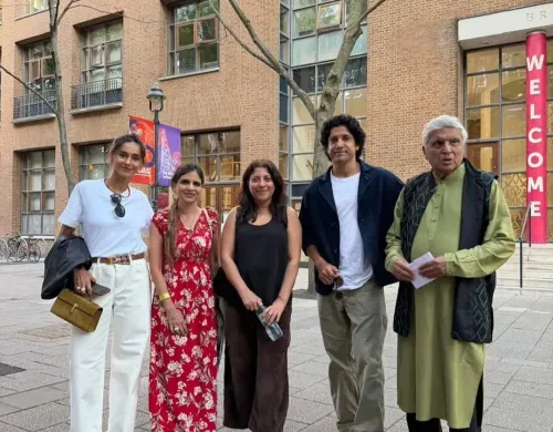 Saba Pataudi joins Akhtar family in London for cinema conversation