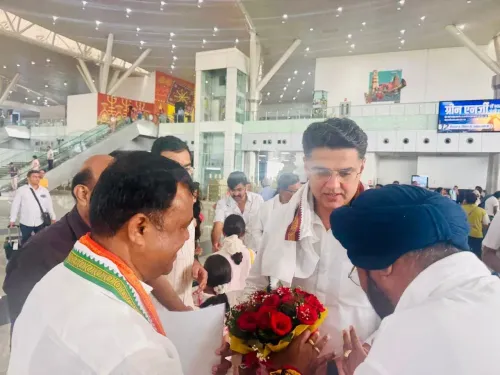 Sachin Pilot in Raipur for Congress Org Training Camp