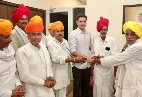 Sachin Pilot Meets Farmer Delegation in Jaipur