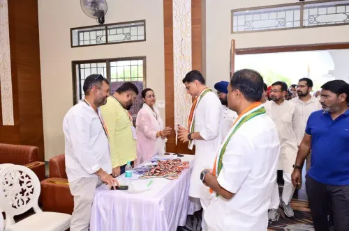Sachin Pilot Reviews Congress Training Camp in Abhanpur