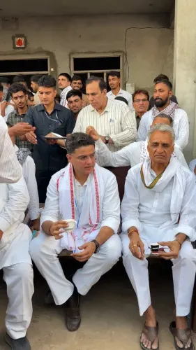 Sachin Pilot Shares Chai Moment During Tonk Visit
