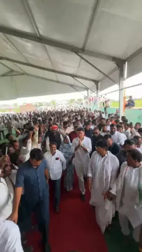 Sachin Pilot Visits Kushalgarh, Banswara in Tribal Belt