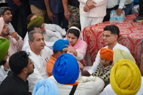 Sachin Pilot Visits Mansa Family, Flags Punjab Drug Crisis