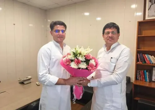 Sachin Pilot Wishes Dausa MP Murari Lal Meena on Birthday