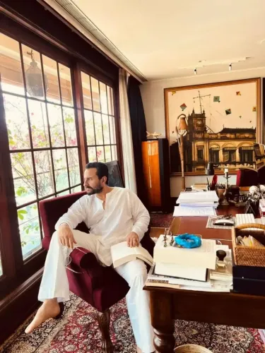 Saif Ali Khan's Pataudi Library post: witty caption wins Instagram