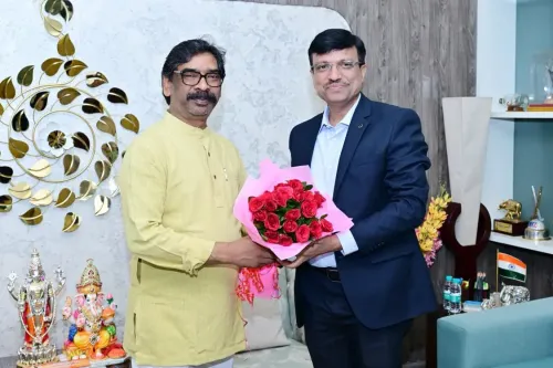 SAIL CMD Meets CM Hemant Soren in Ranchi Courtesy Call