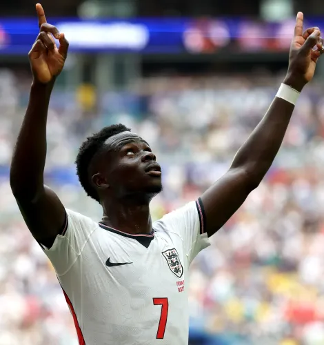 Bukayo Saka hat-trick puts him in England's World Cup elite alongside Lineker, Kane
