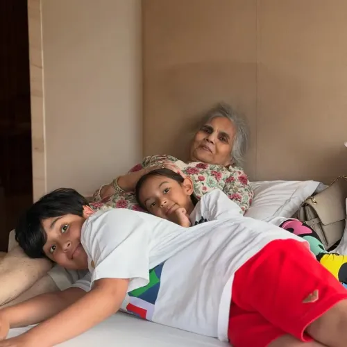 Did Arpita Khan Just Share a Touching Moment with Salma Khan and Her Grandkids?